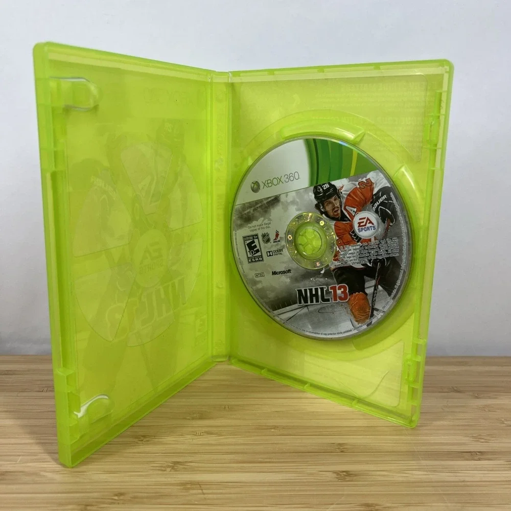 NHL 13 (Microsoft Xbox 360, 2012) Disc & Case No Manual